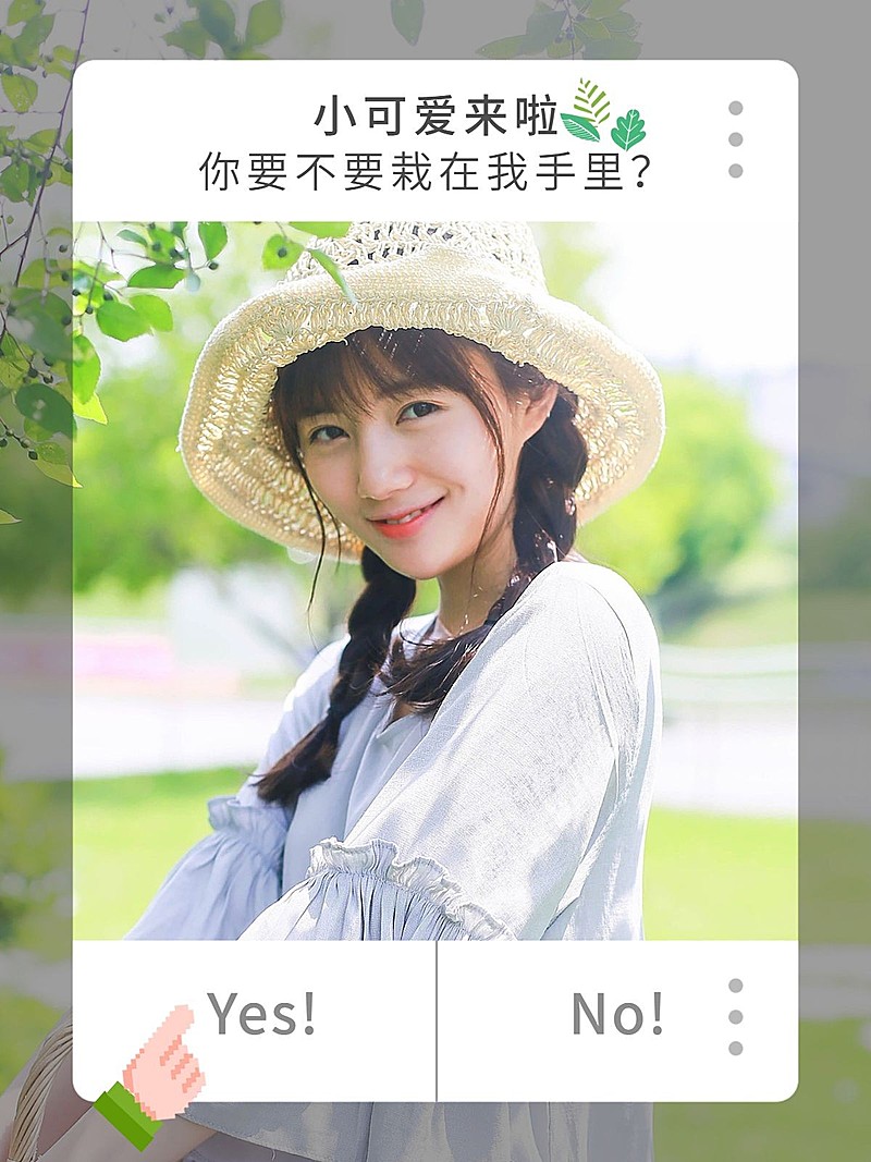 植树节ins情侣晒照界面风plog模板