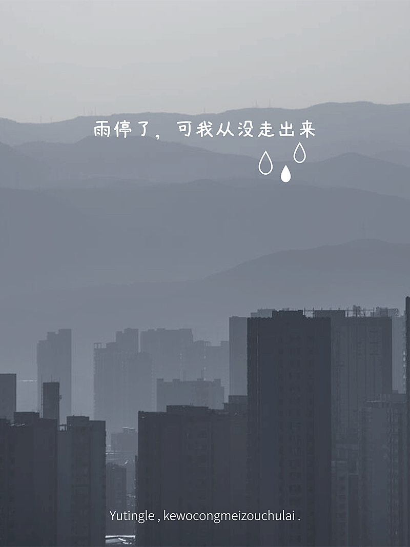 天气/情绪日常分享简约风plog模板