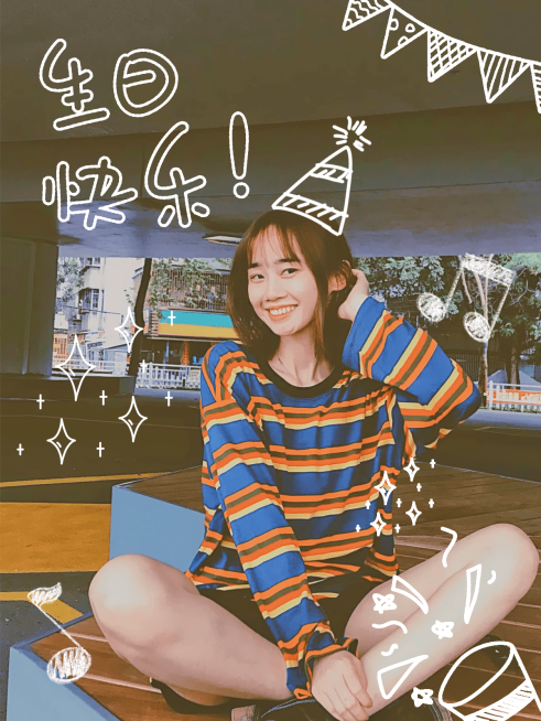 生日社交分享通用简约风plog模板预览效果