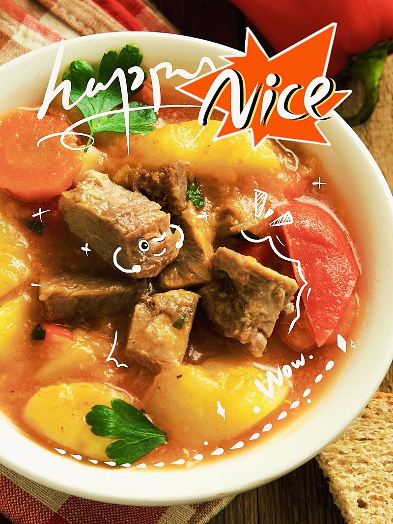 餐饮美食记录简约风plog模板