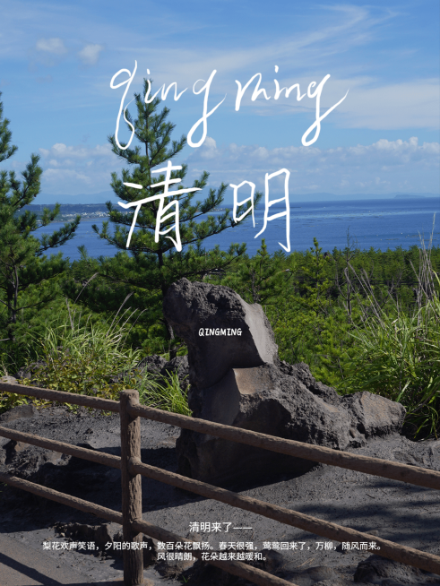 清明出游游玩节气祝福电影文艺风plog模板预览效果