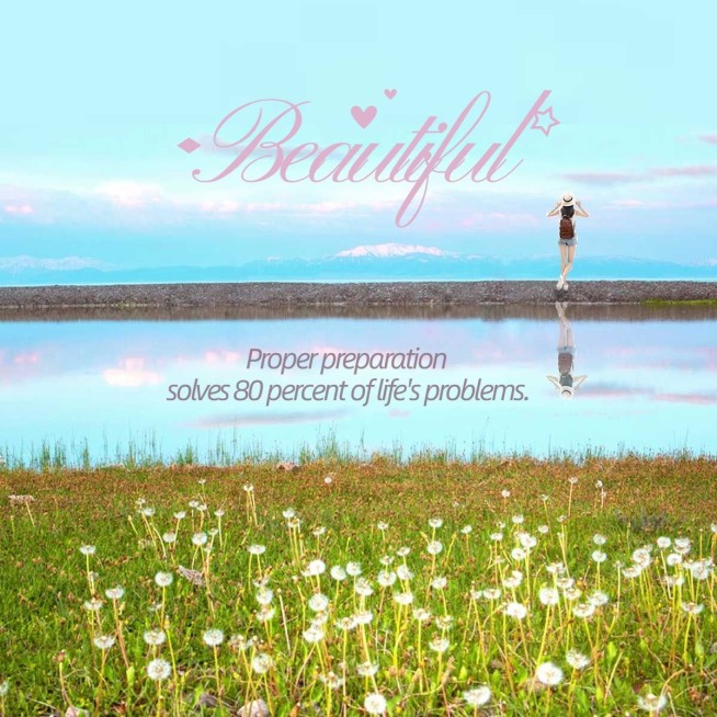 天空/云朵风景照简约风plog模板预览效果