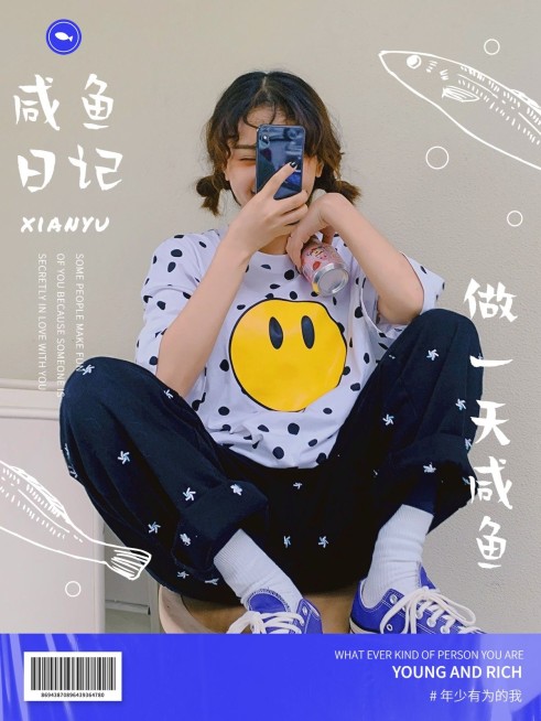 愚人节自拍晒照杂志风plog模板预览效果