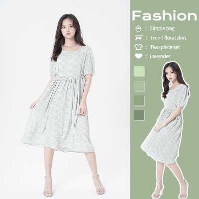 电商服装女装简约风拼图商品主图