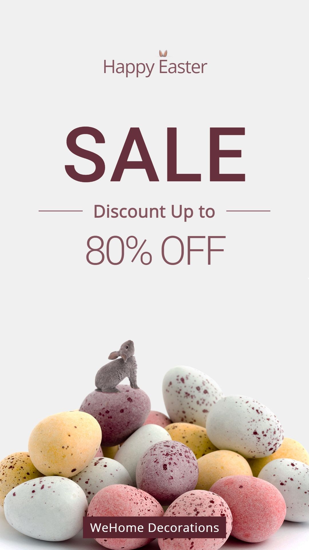 Easter Egg Home Decorations Sale Promotion Ecommerce Story预览效果
