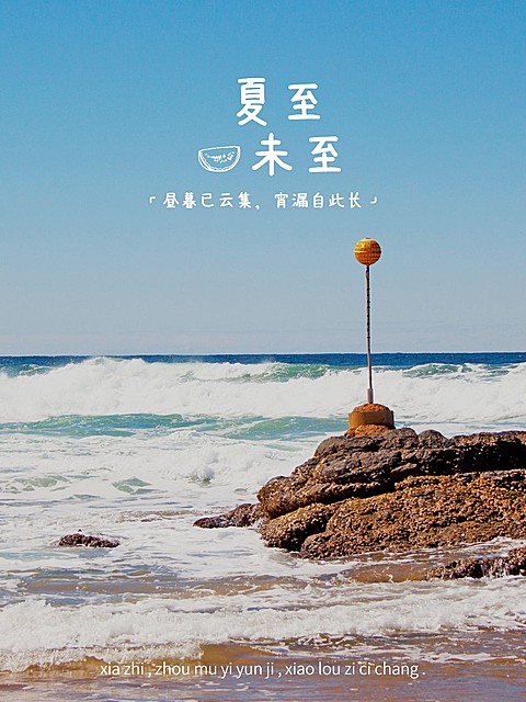 夏日节气夏至分享清新风plog模板