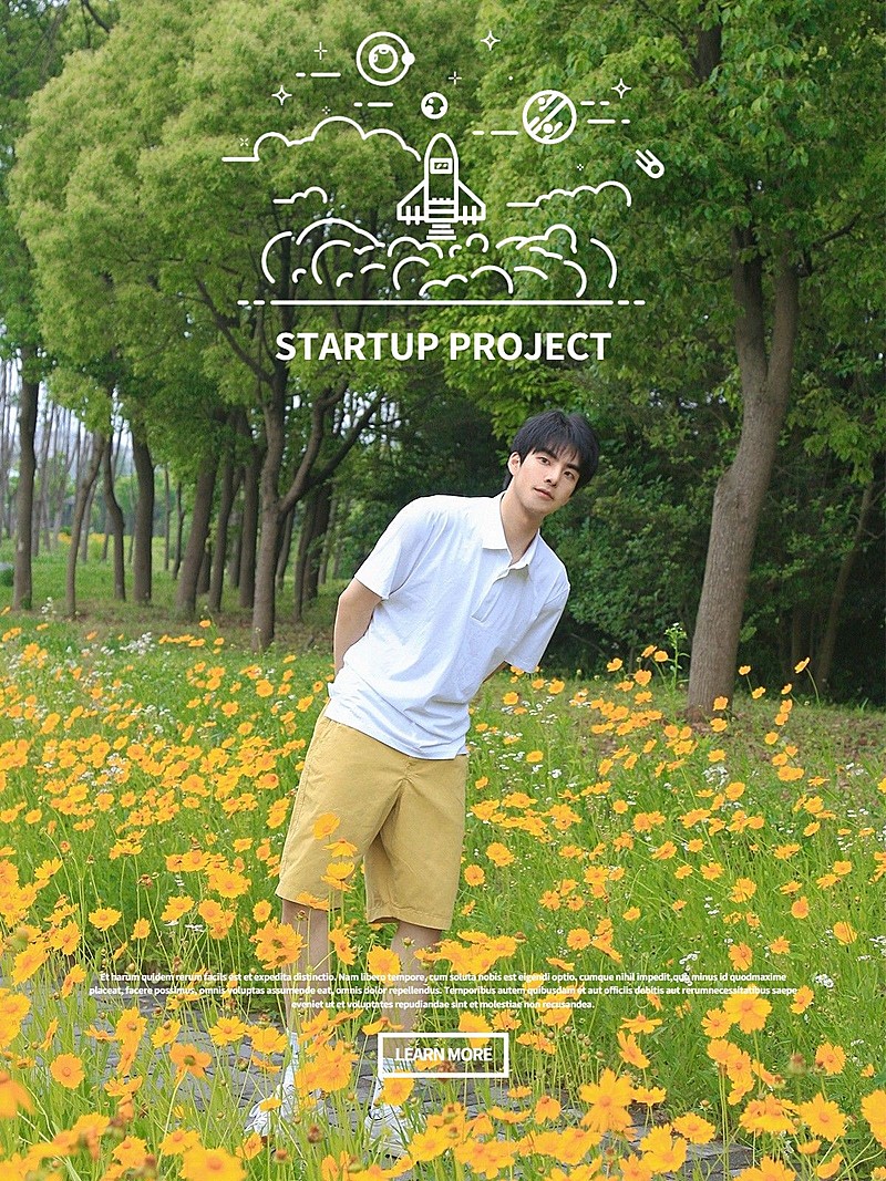 旅行记录自拍晒照简约风plog模板