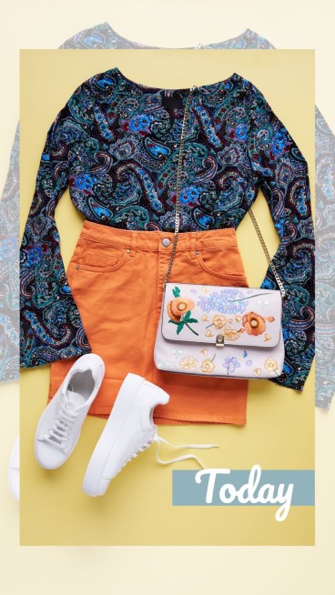 Flower Bag Fashion Women's Dresses Display Ecommerce Story预览效果