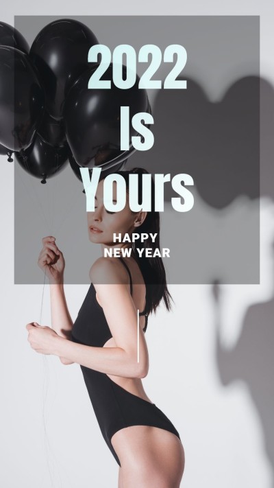 2020 New Year Wish Real Scene Art Simple Fashion Style Poster Instagram Story
