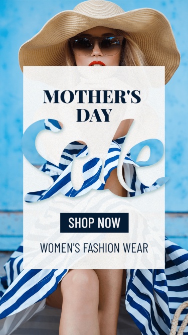 Mother's Day Women's Fahion Sale Promotion Ecommerce Story
