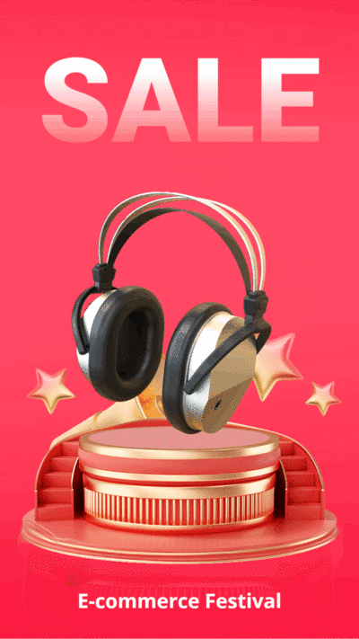 Simple Fashion Star Element Headset E-commerce Sale Ecommerce Story