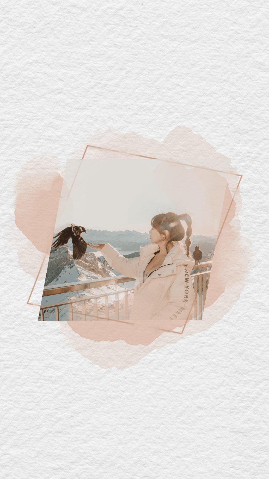 Literary Paper Background Travel Record Woman Instagram Highlight