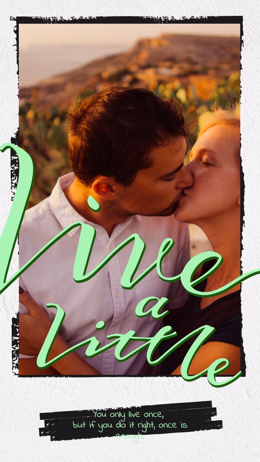 Literary Kiss Couple Display Instagram Story预览效果