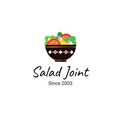 Salad Healthy Food Logo