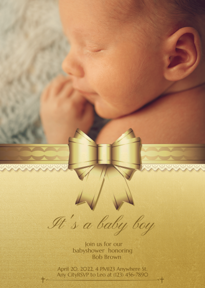 Luxurious Babyshower Ceremony Invitation Letter