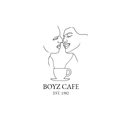 Minimalist Color Block Coffee Shop Logo Image