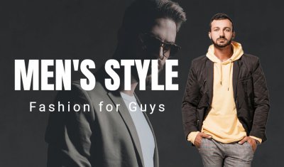 Simple Fashon Men's Wear Brand Introduction Business Card