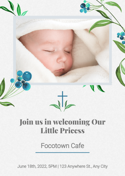 Sleep Infant Photo Baby shower invitation letter