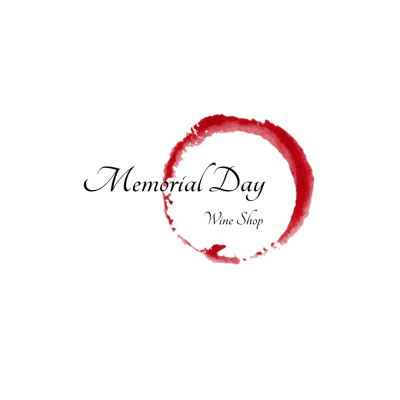 Red Watercolor Brush Winery Logo