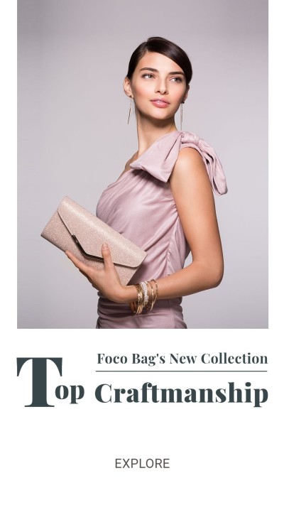 Line Element Minimalist Women's New Bags Display Ecommerce Story