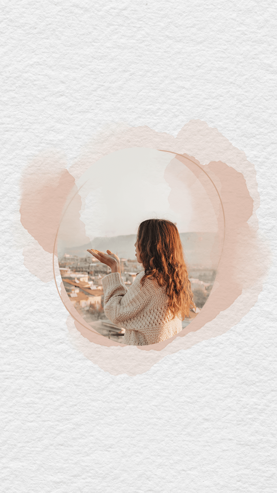 Retro Paper Bacground Literary Girl Travel Record Instagram Highlight