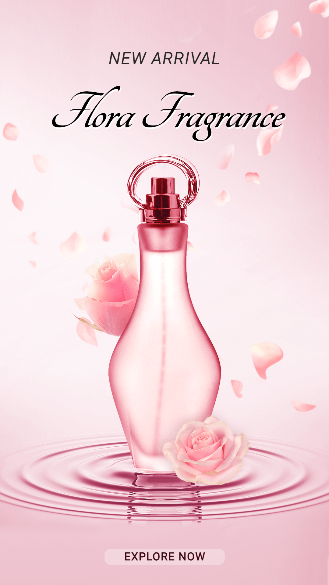 Handwritting Women’s Perfume Fragrance Sale Promotion Ecommerce Story预览效果