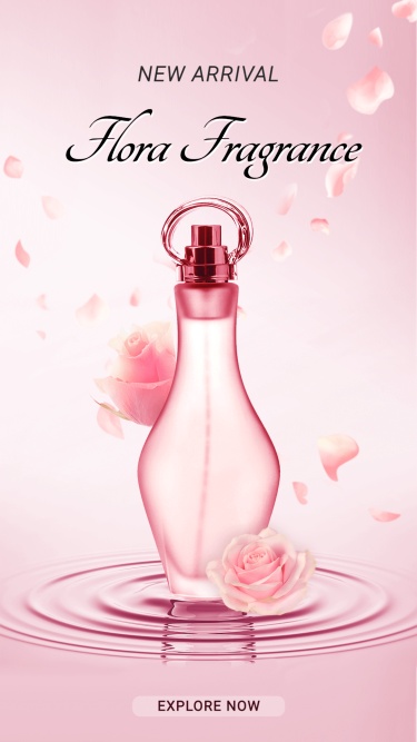 Handwritting Women’s Perfume Fragrance Sale Promotion Ecommerce Story