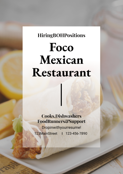 Simple Commercial Mexio Restaurant Propaganda LinkedIn Post