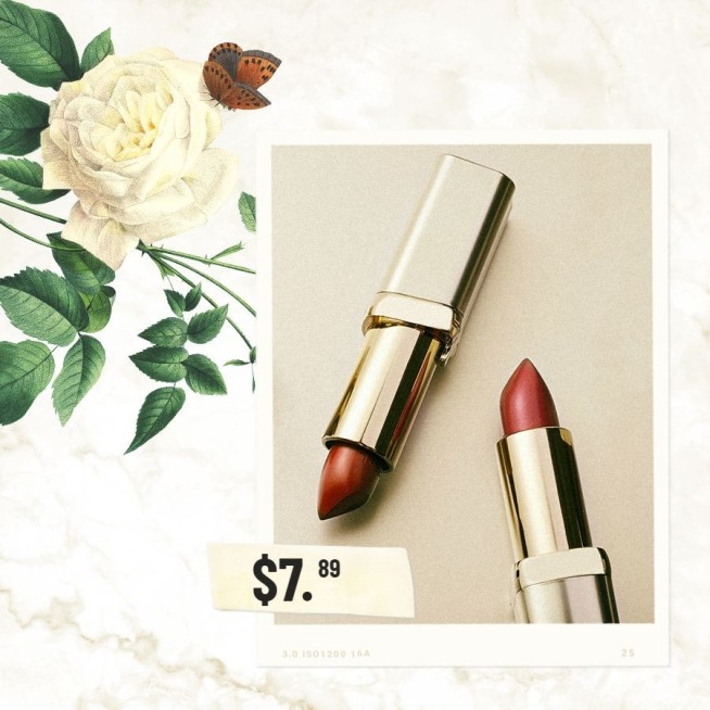 Lipstick Picture Flower Decoration Cosmetics Promotion Fashion Simple Style Poster Ecommerce Product预览效果