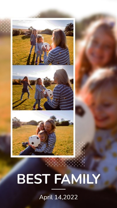 Literary Style Family Happy Moment Record Instagram story