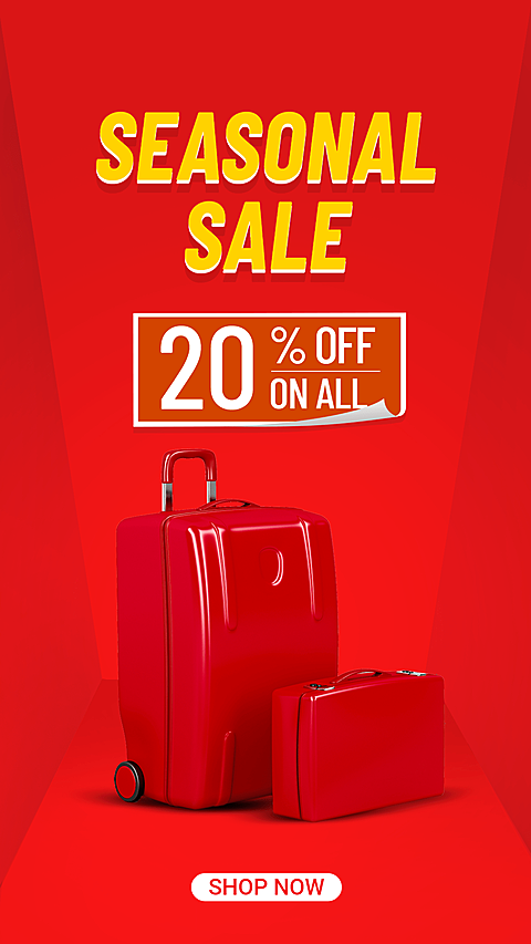 Paper Tecxture Tag Element Luggage Display Promo Ecommerce Story