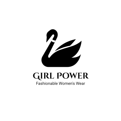Black Swan Silhouette Women's Fashion Clothing Logo