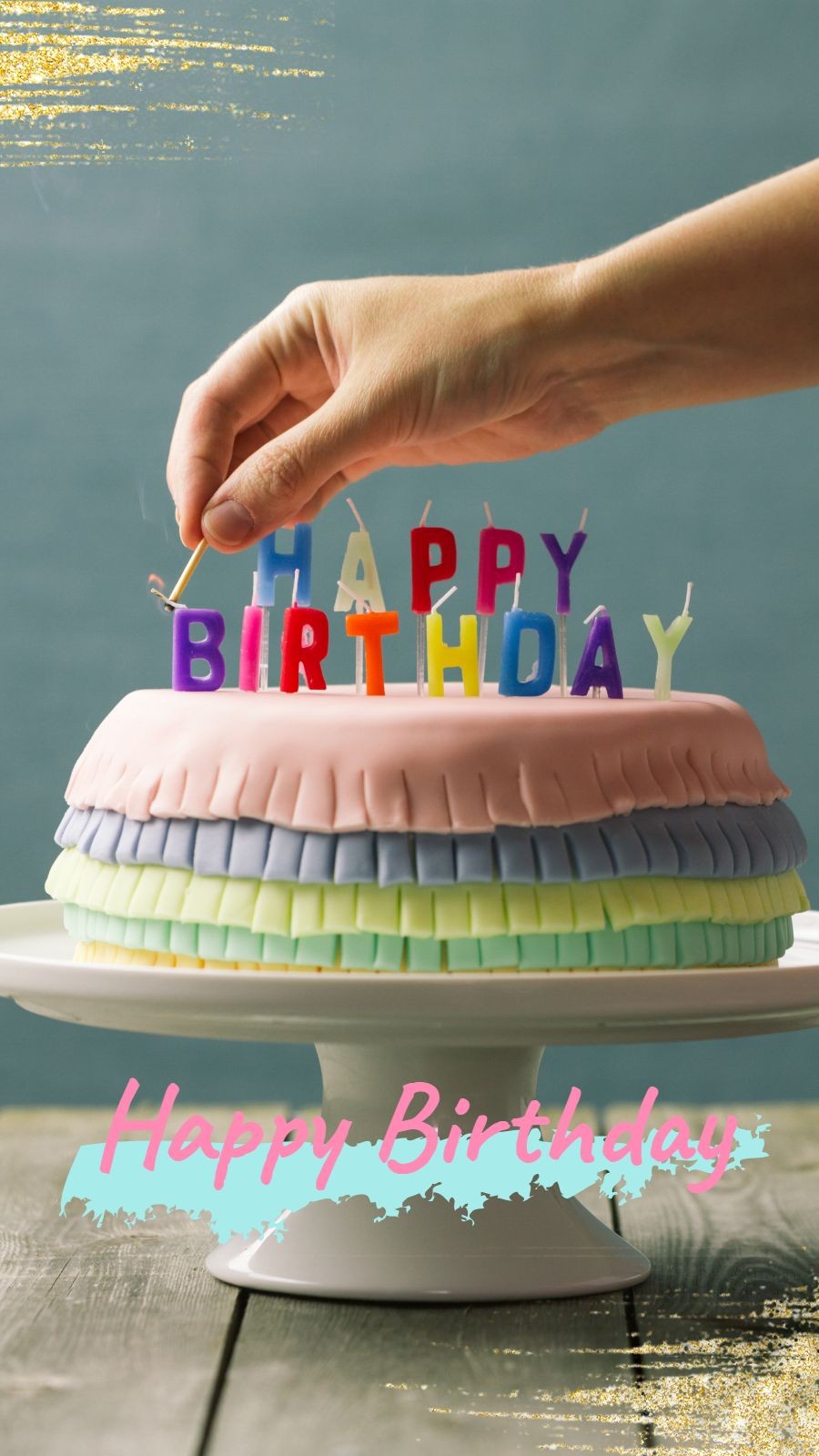 Birthday Cake Promotion Fashion Simple Cute Style Poster Instagram Story
