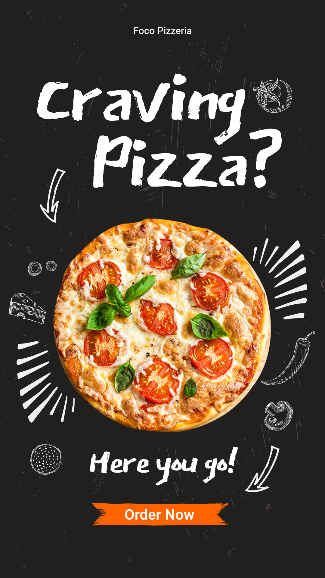 Creative Pizza Display Promotion Ecommerce Story预览效果