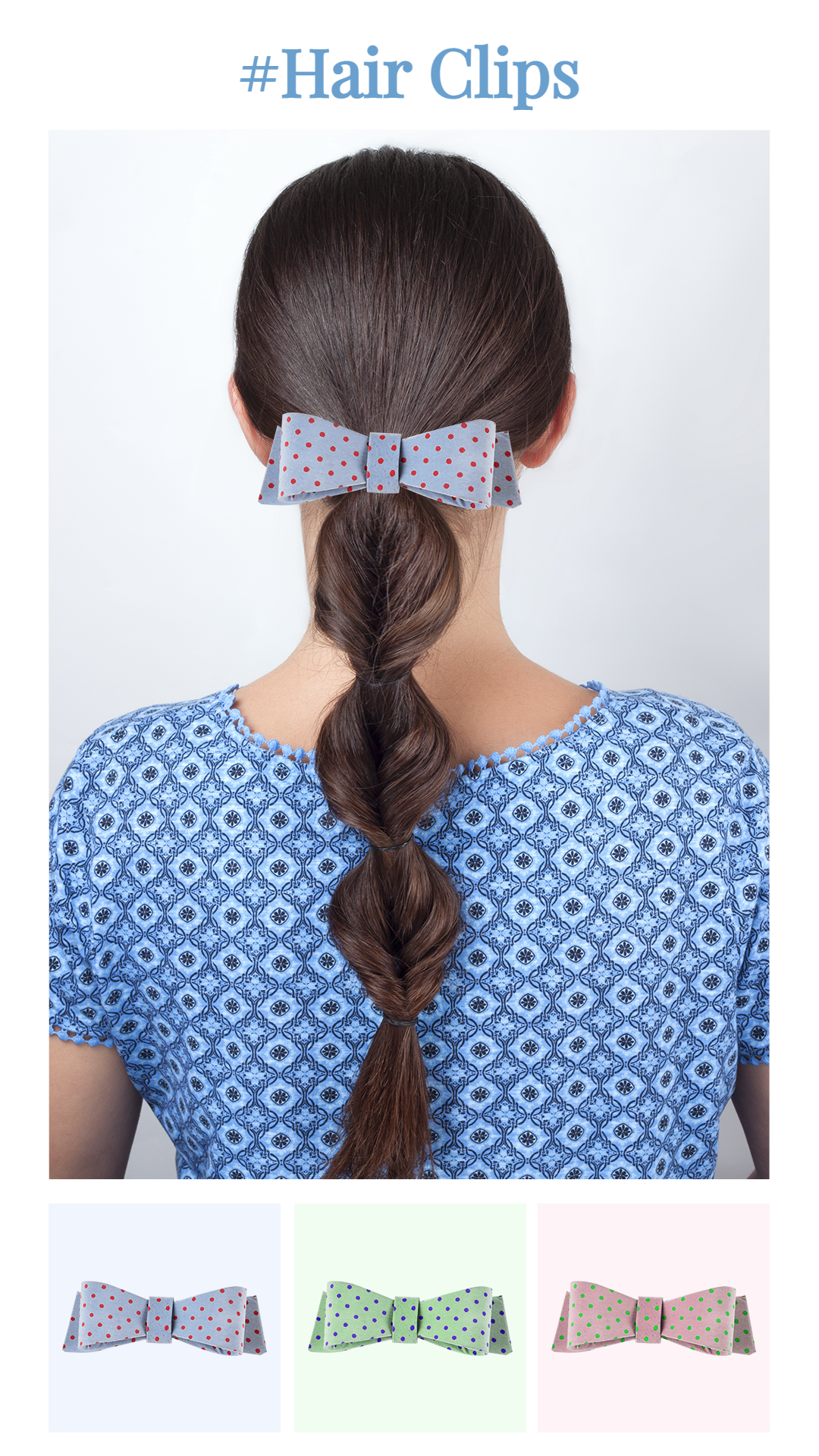 Simple Hair Clips Display Ecommerce Story