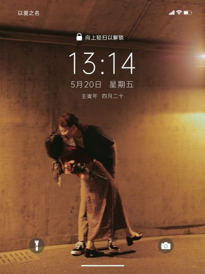 情人节情侣晒照模拟数码界面plog模板