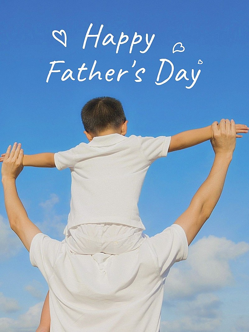 父亲节晒照背影简约风plog模板