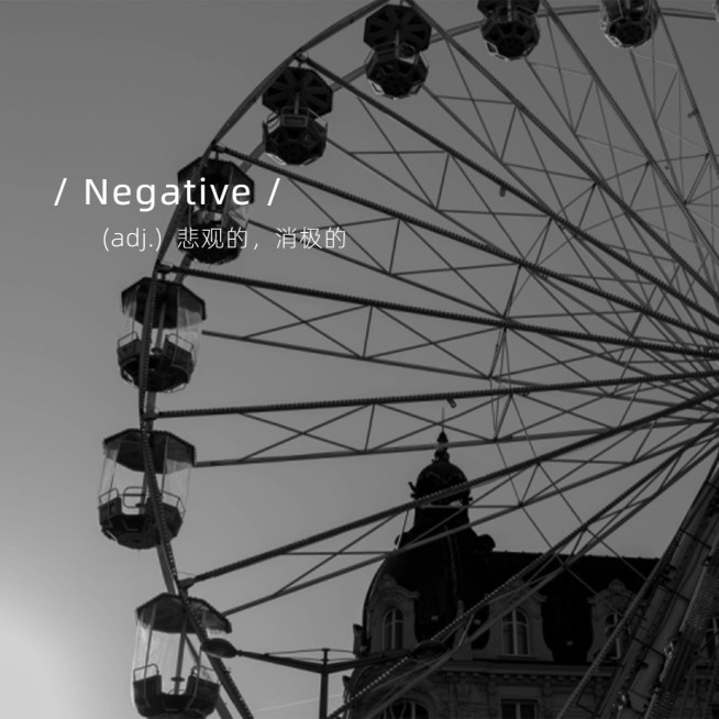 词卡情绪消极黑白通用简约风plog模板预览效果