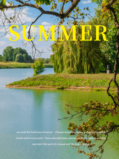 风光晒照旅游记录文艺风plog模板预览效果