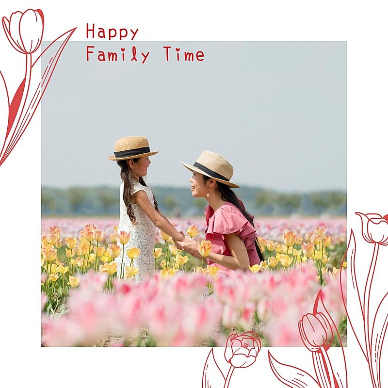 亲子活动日常晒照清新风plog模板