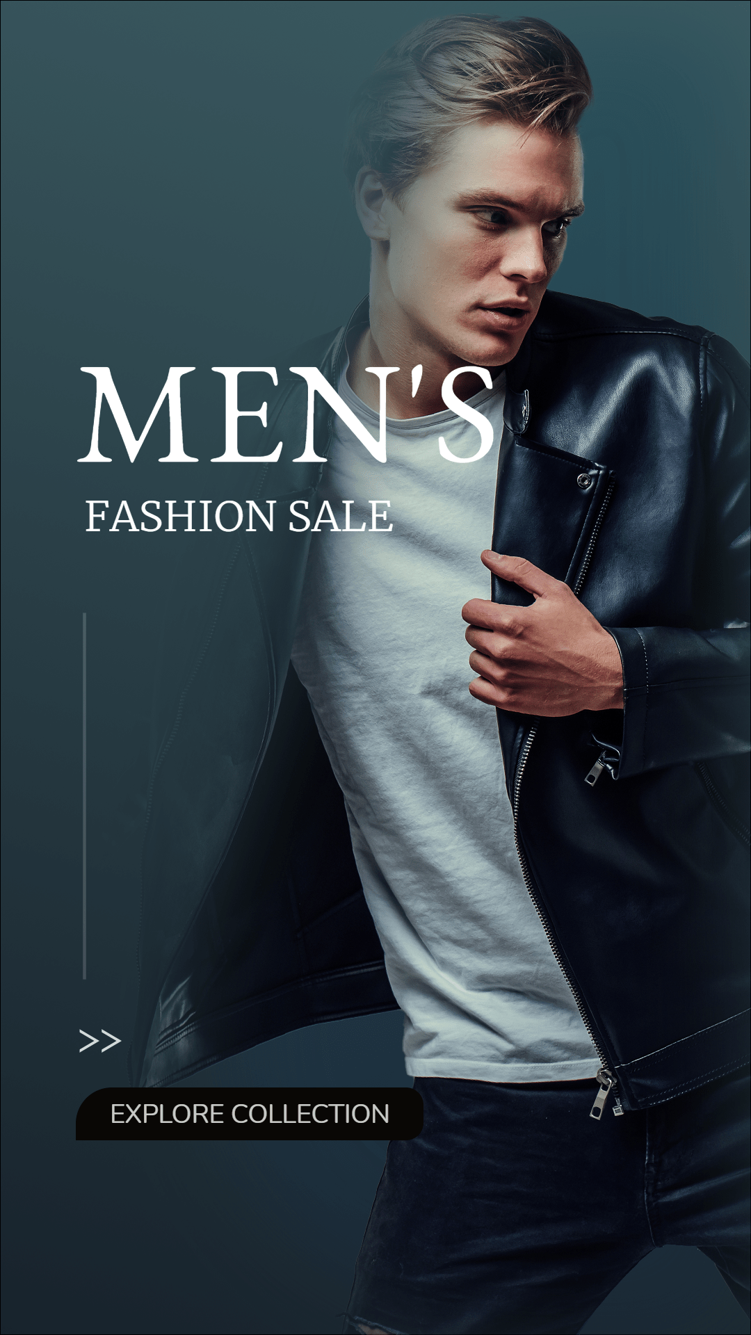 Jacket Coat Men's Fashion Sale Promotion Ecommerce Story预览效果