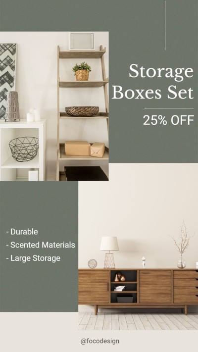 Cabinet Storage & Organization Products Sale Promo Ecommerce Story