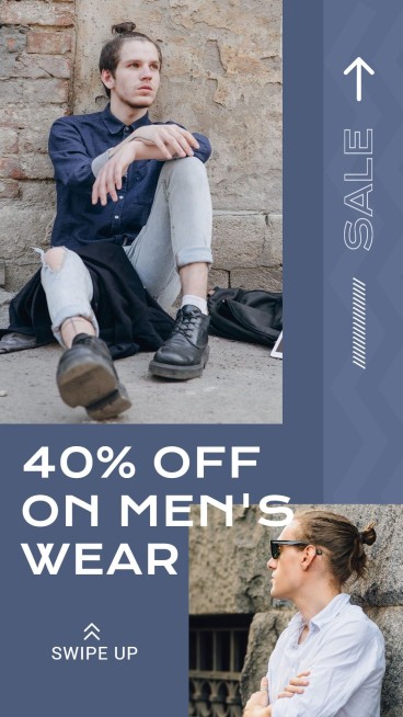Arrow Element Men's Fashion Sale Promotion Ecommerce Story预览效果