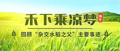 缅怀伟人农耕节约粮食公众号首图