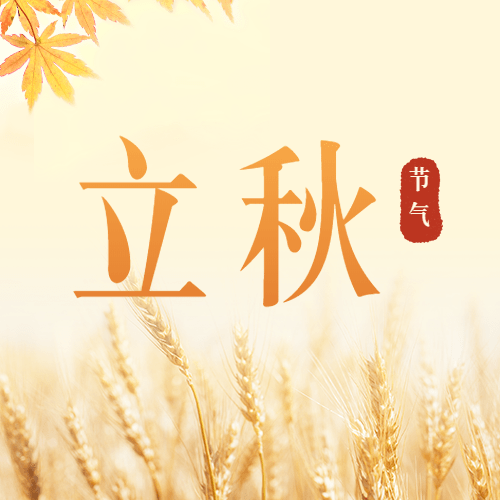 立秋节气祝福实景公众号次图预览效果