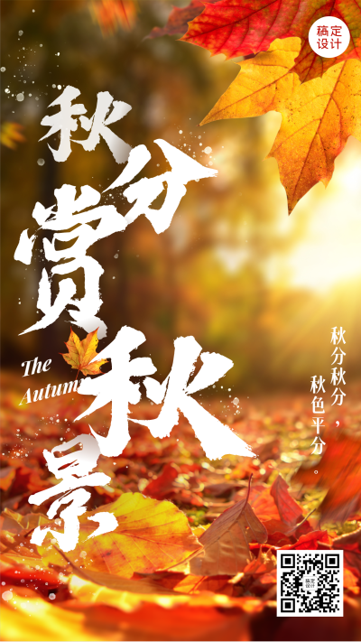 旅游出行节气祝福实景竖版海报