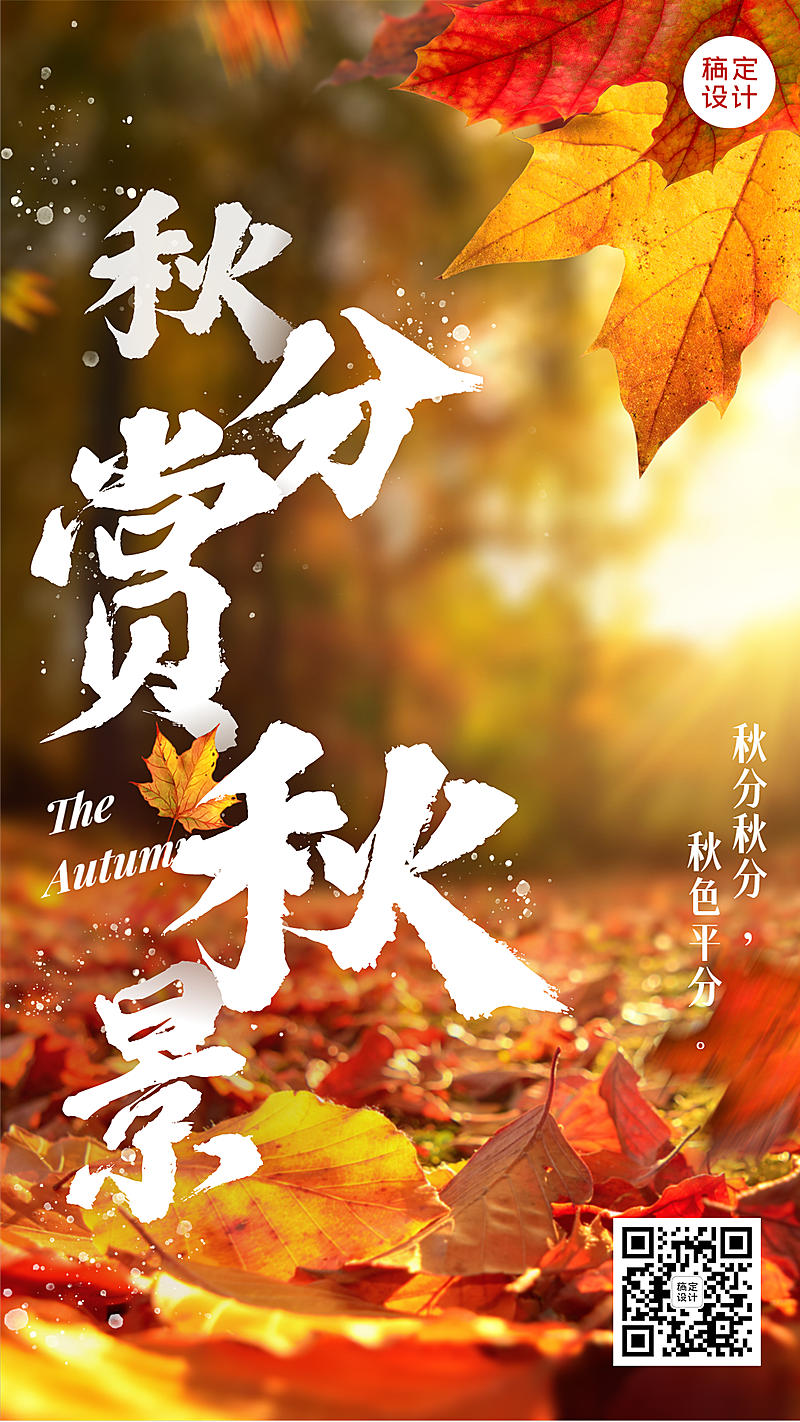 旅游出行节气祝福实景竖版海报