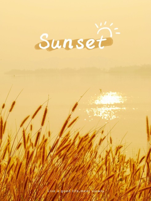 风景天空云朵晒照文艺风plog模板预览效果