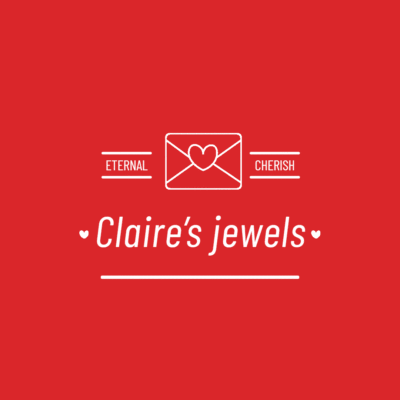 Pure Red Background Letter Element Fashion Jewelry and Accessories Brand Animated GIF Logo Video