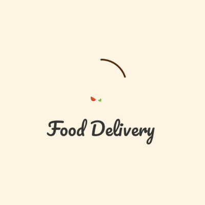 Restaurant Food Delivery Services Animated GIF Logo Video